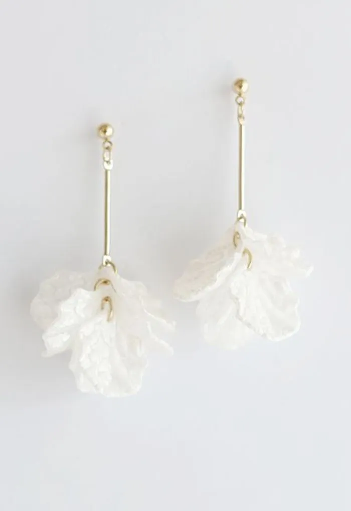Boucles d'oreilles pendantes en plastique