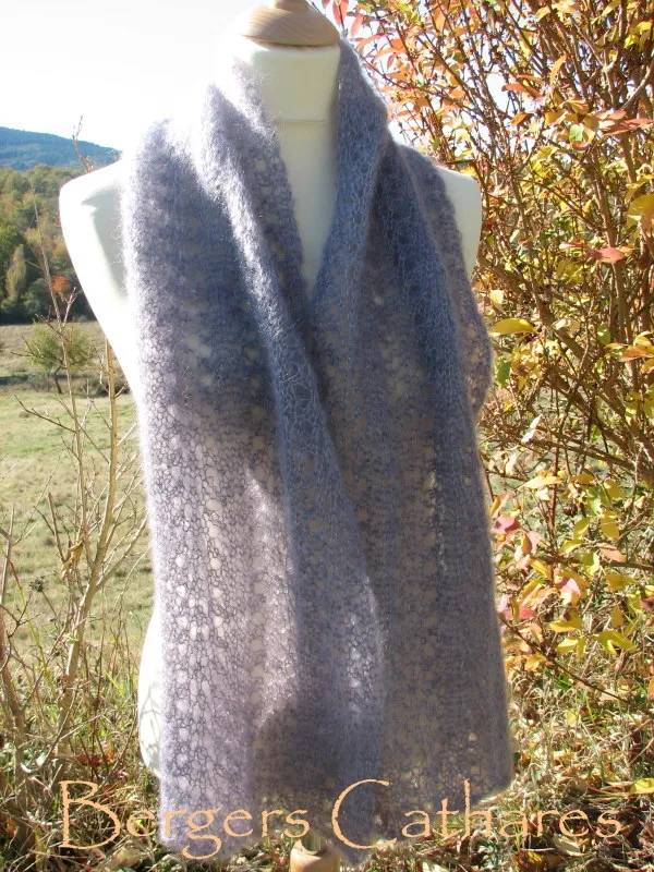 Merveille écharpe mohair – Kit à tricoter